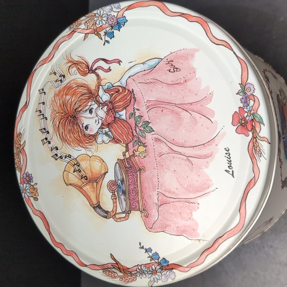 VGT,1980s Danish Butter Cookie Tin, Louise By Susy. - Picture 2 of 10